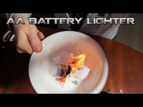 LifeHack: Вогонь з AA батарейки і фольги